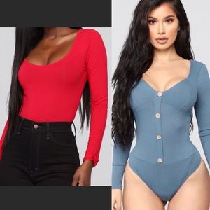 2 Fashion Nova Body suits NWT